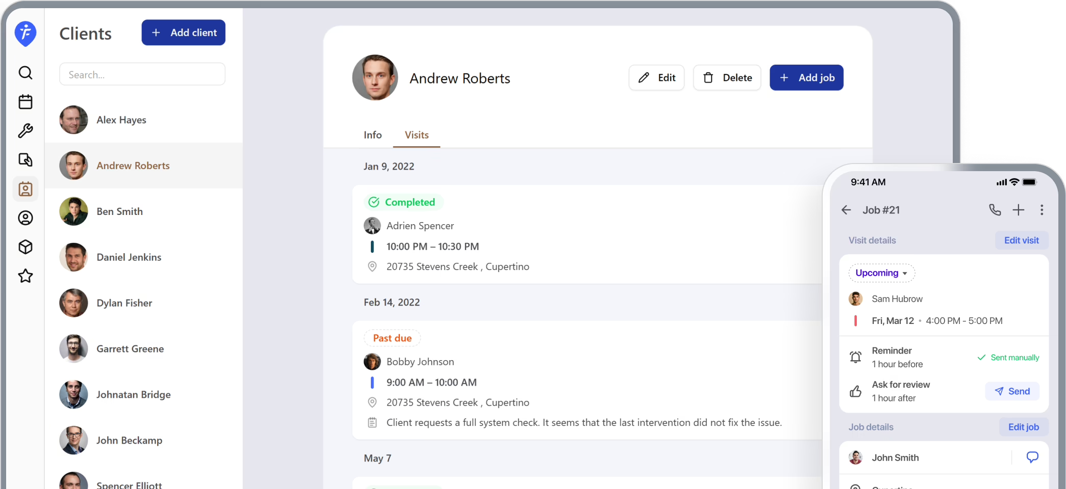 The free scheduling app for one-person service business