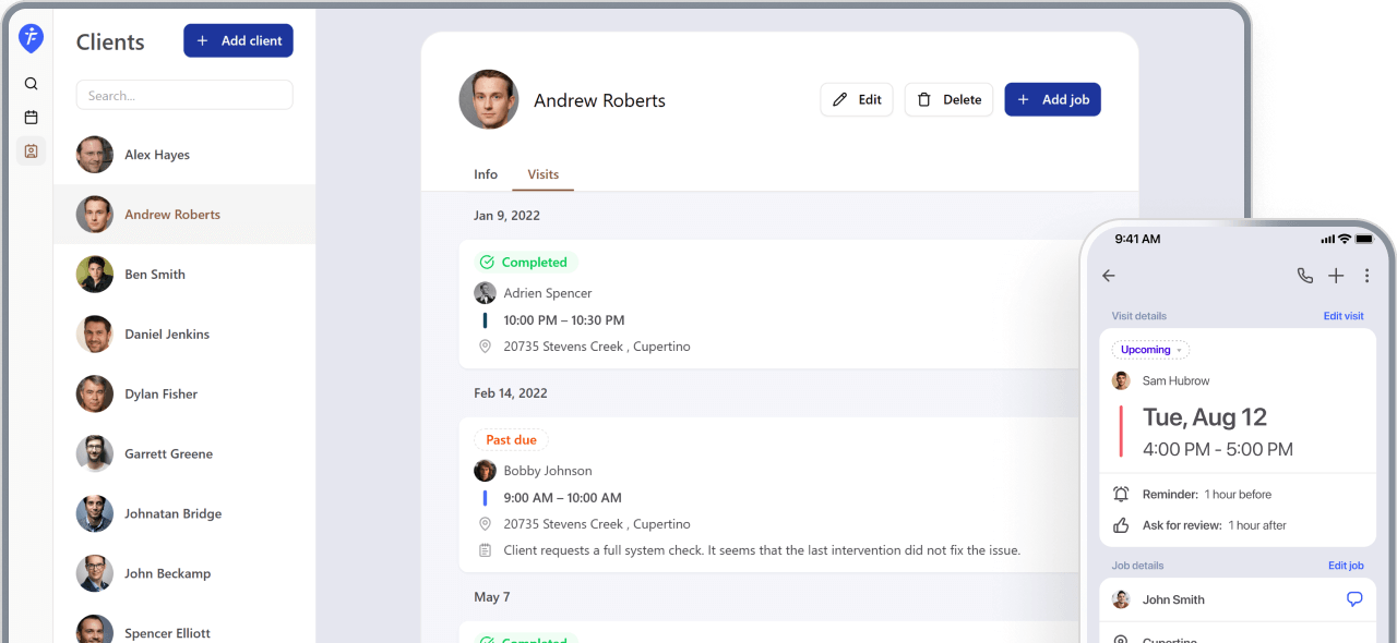 The free scheduling app for one-person service business