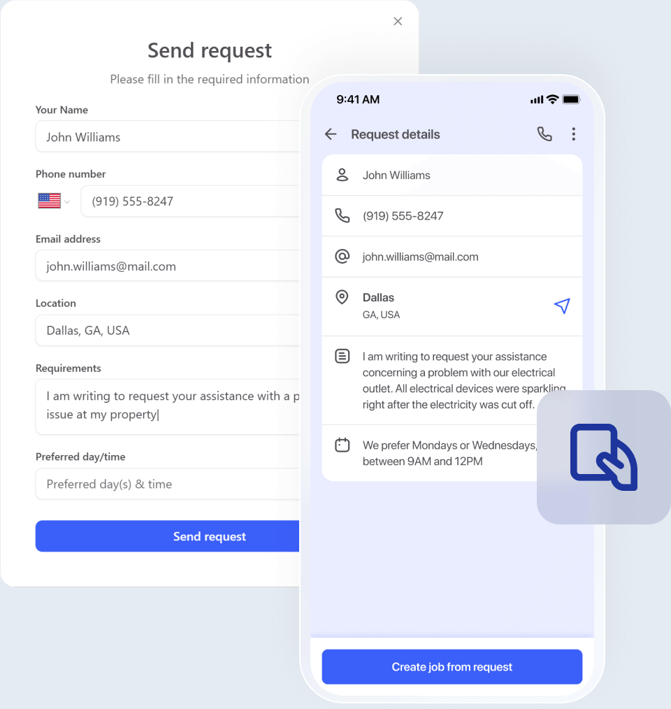 Work requests: centralize your electrical service inquiries