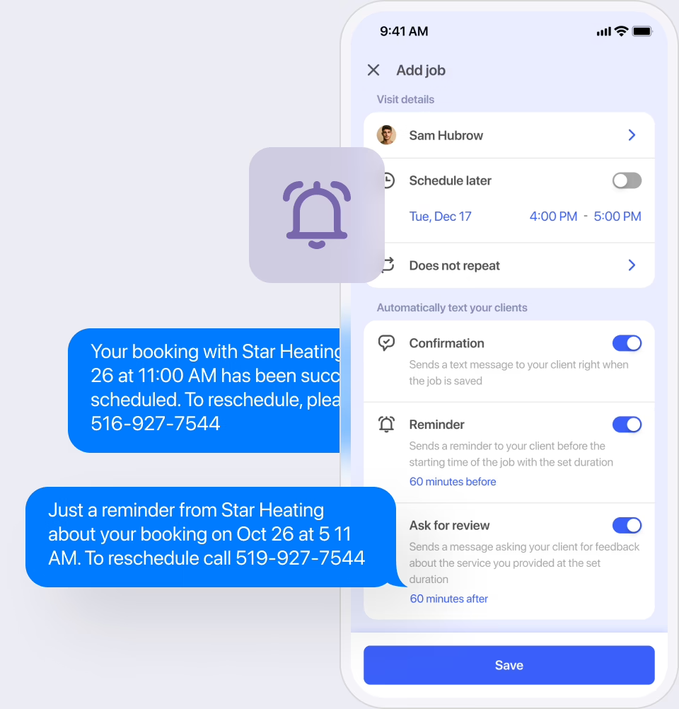 Reduce no-shows with automated text message reminders