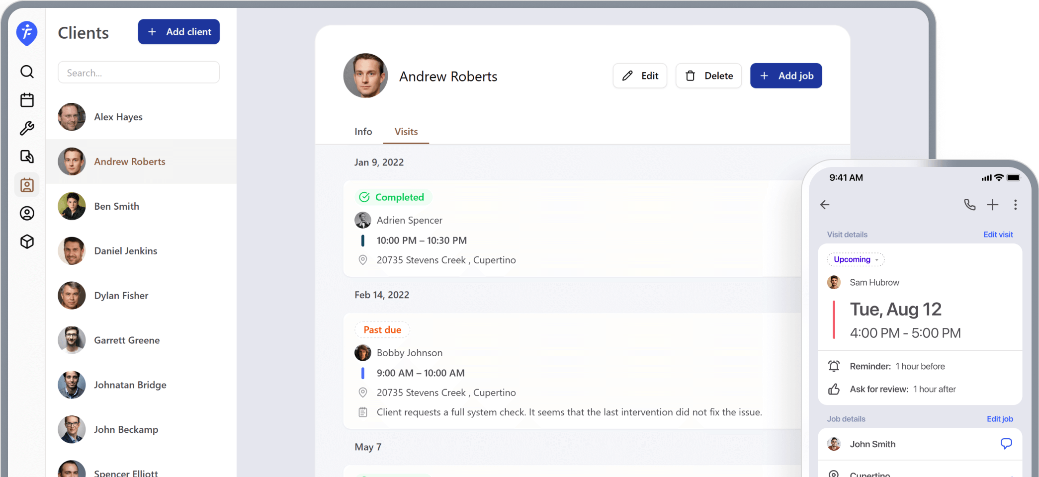 The free scheduling app for one-person service business