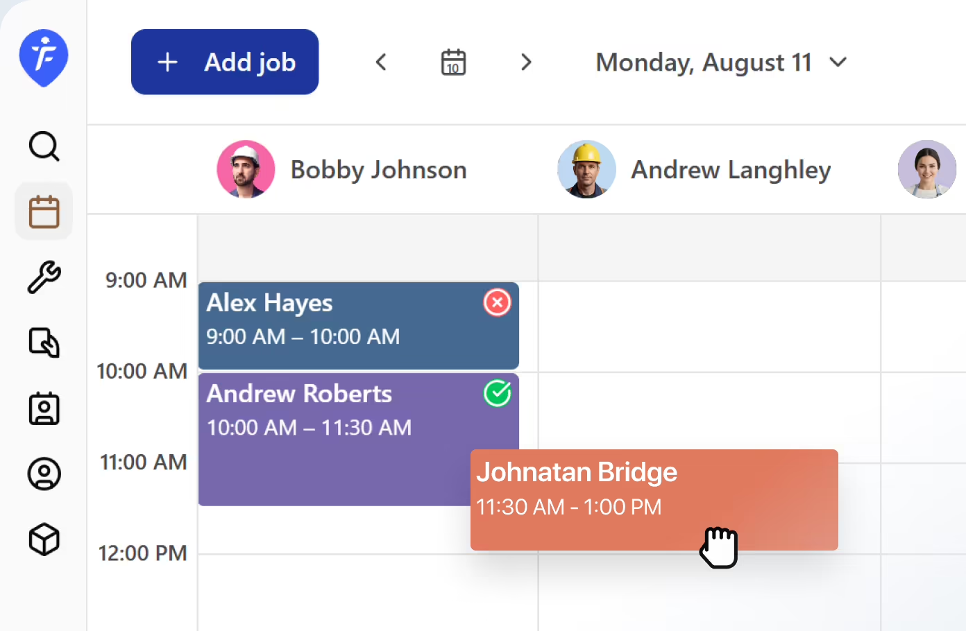 Assign jobs to team members