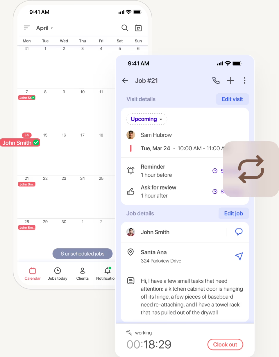 Fast scheduling and flexible job tracking