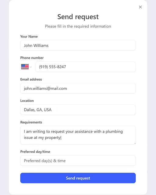 Capture new work requests