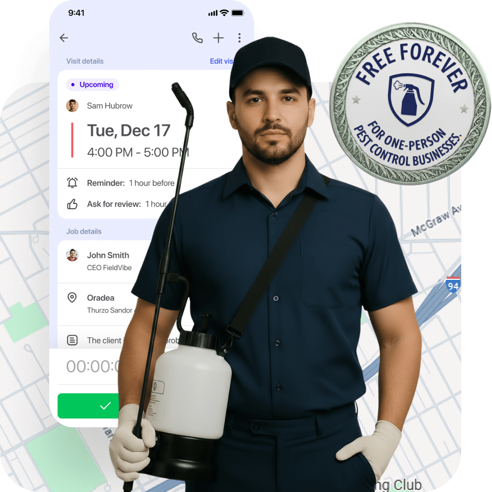 Free pest control scheduling software