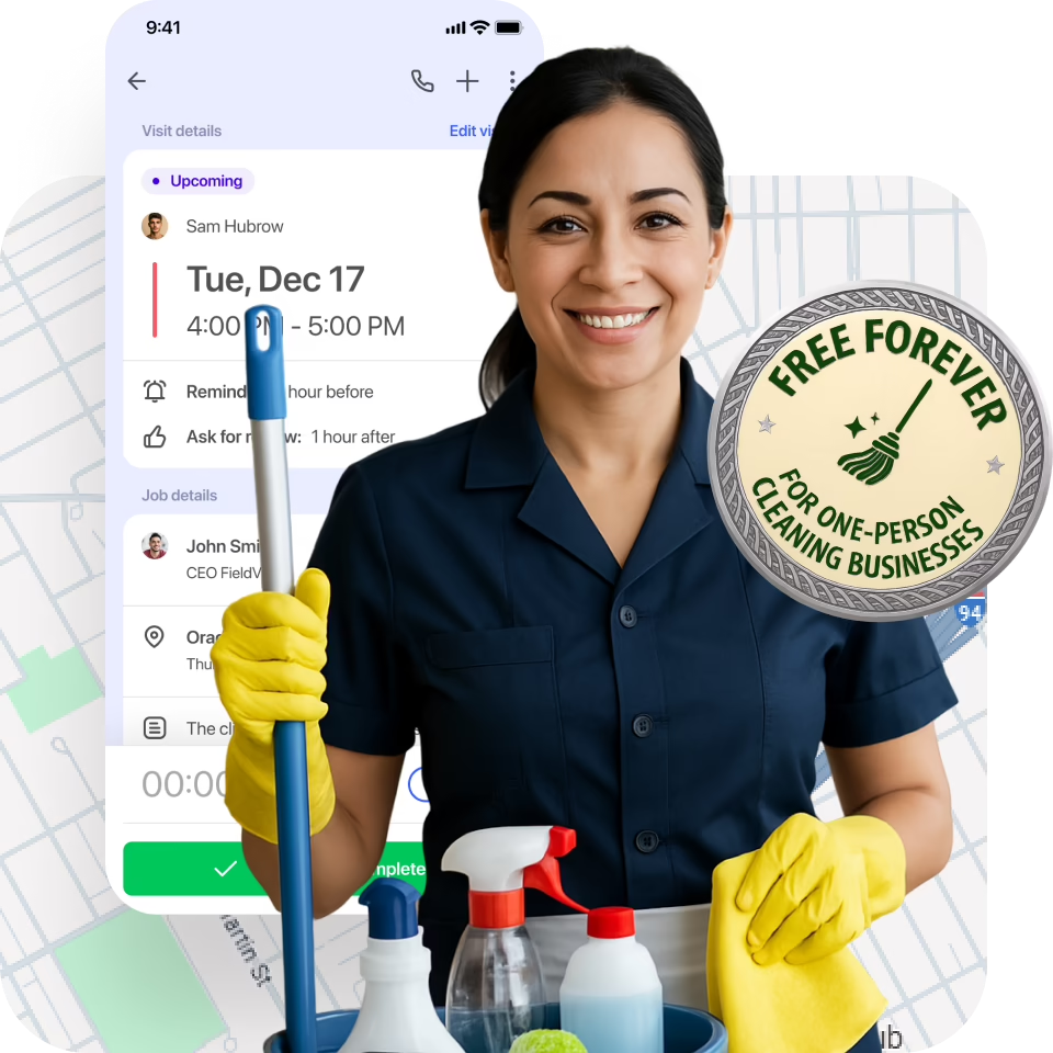 Free cleaning scheduling software