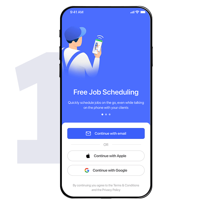 Self sign up in seconds