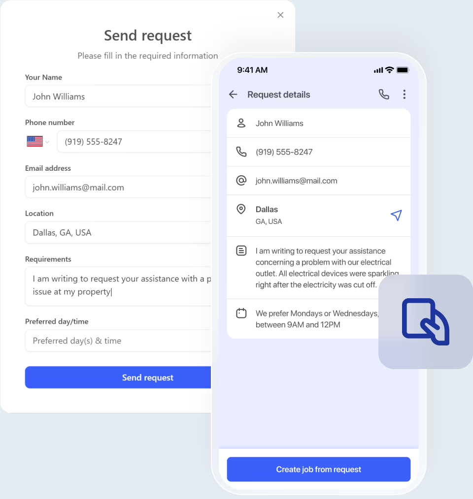 Work requests: centralize your electrical service inquiries
