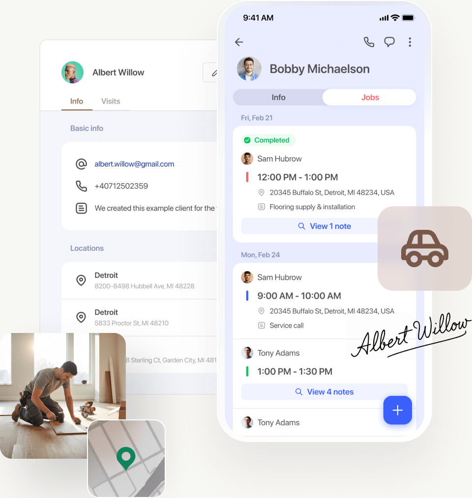 All client history and notes in one place