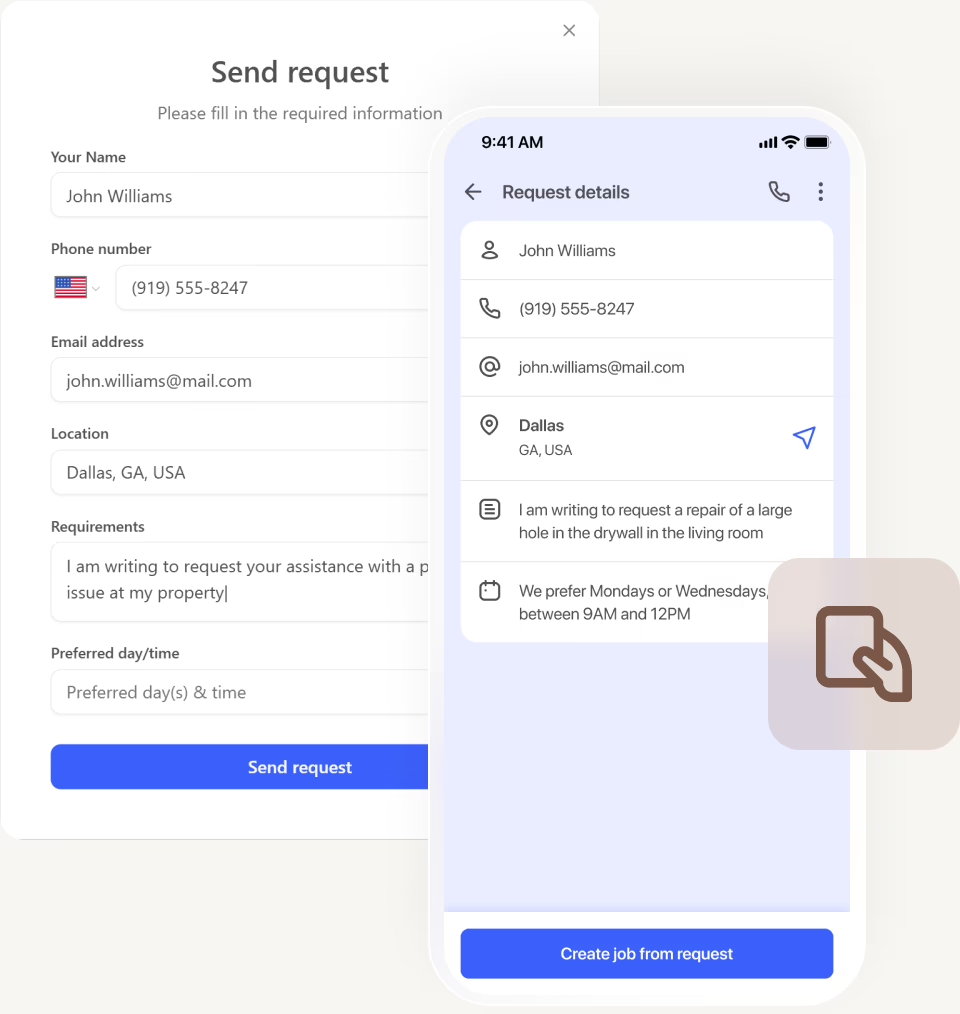 Work requests: keep you handyman leads organized
