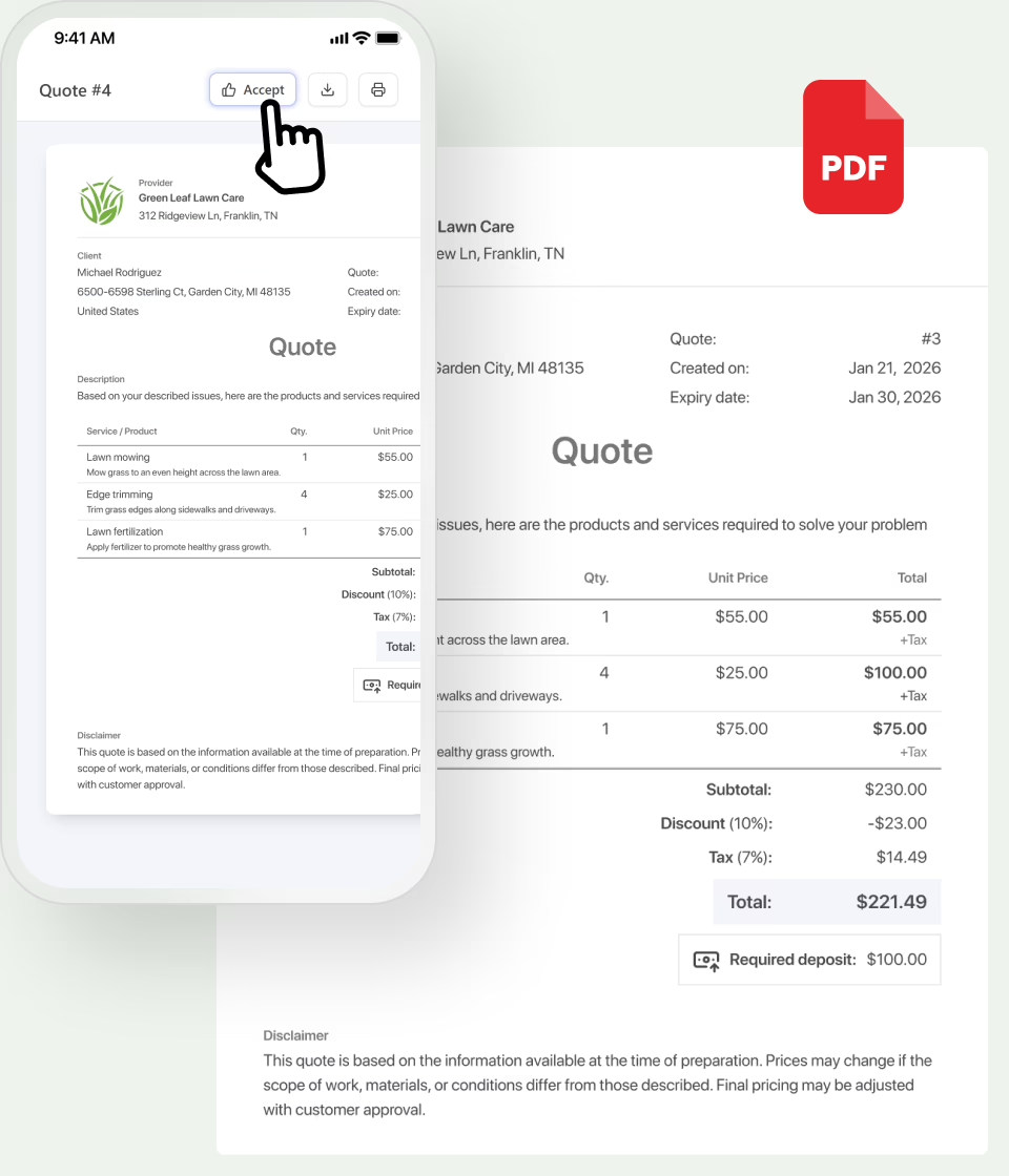 Win more lawn care work with Quotes