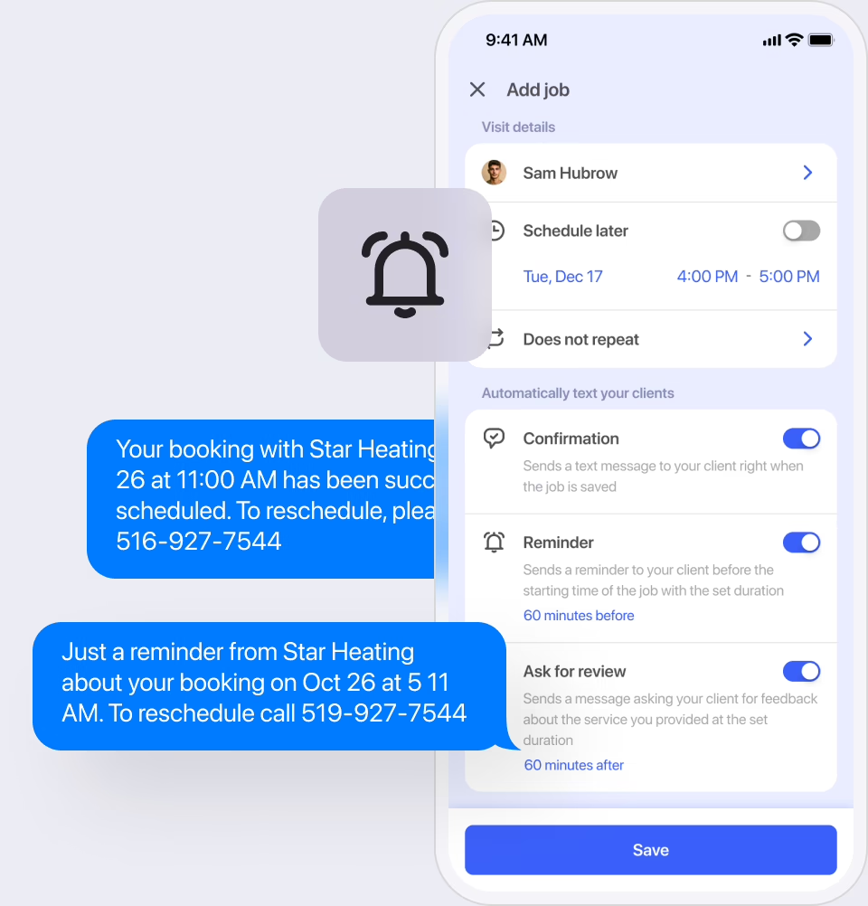 Reduce no-shows with automated text reminders