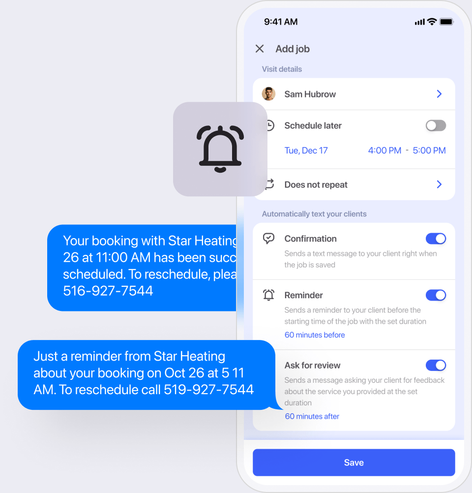 Reduce no-shows with automated text reminders