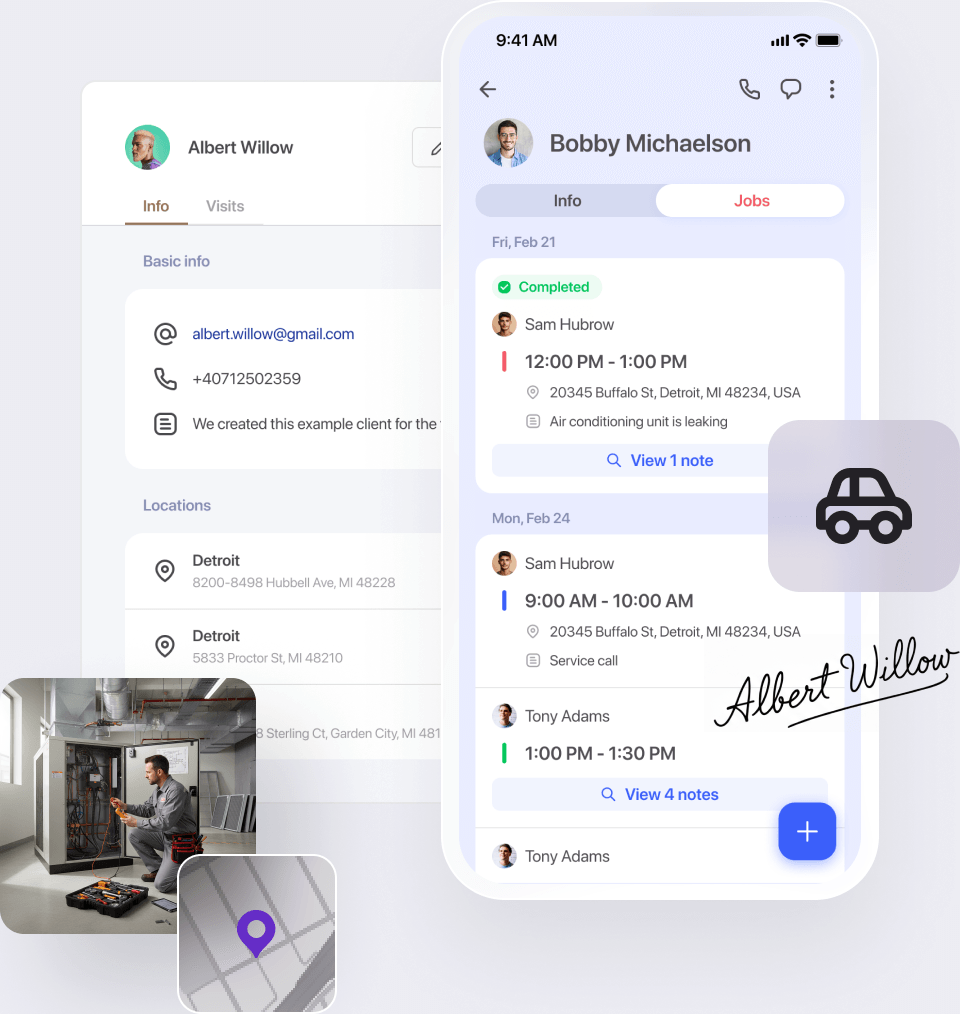 Centralized client records in the cloud