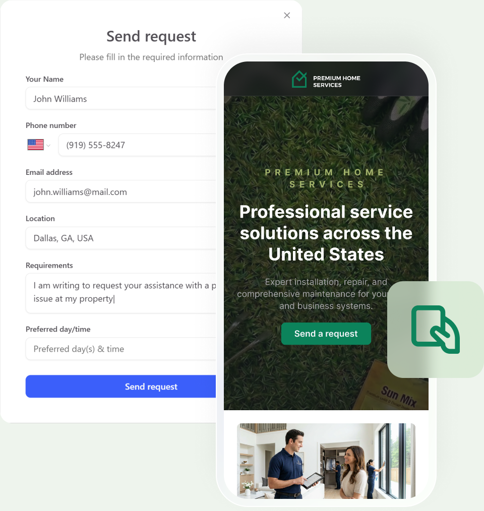 Free website for your lawn care business