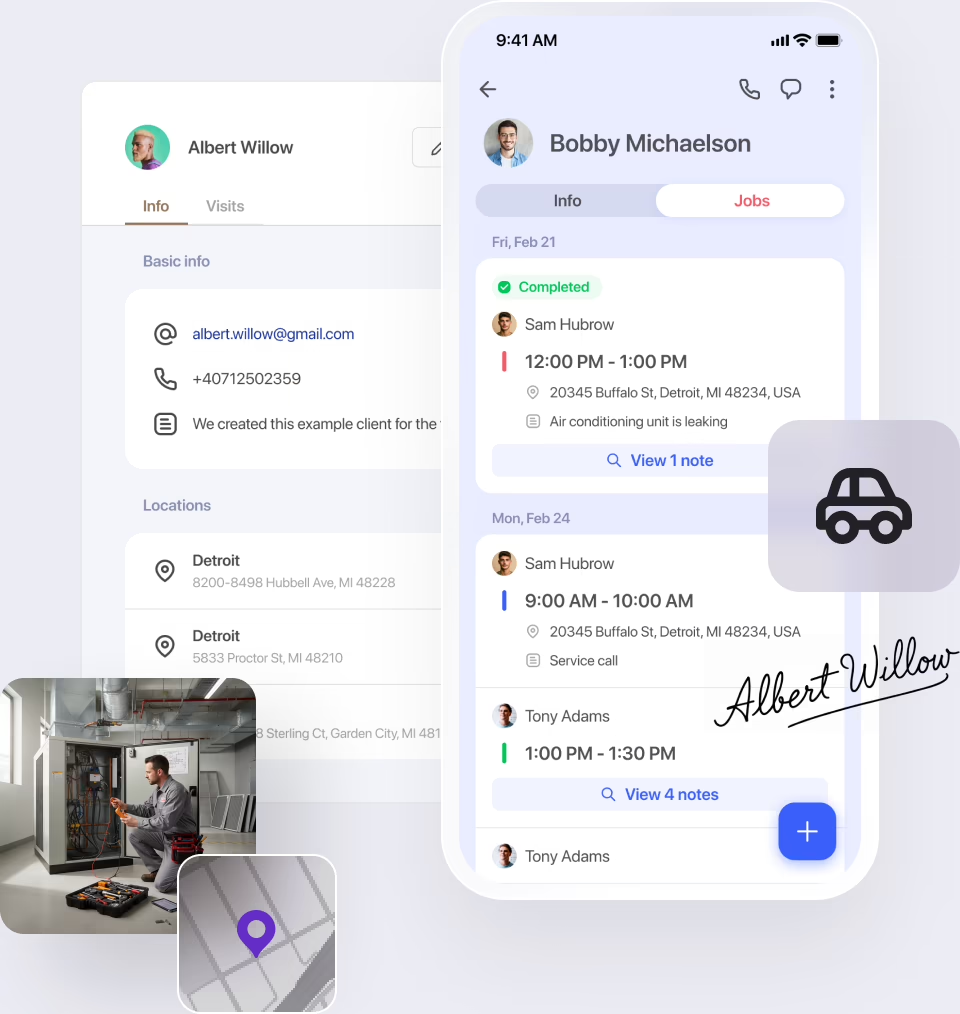 Centralized client records in the cloud