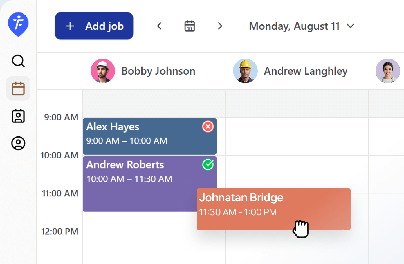 Assign jobs to team members