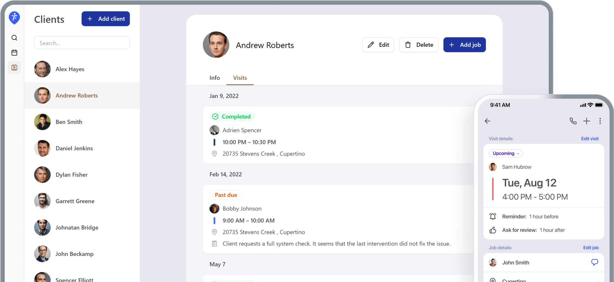 The free scheduling app for one-person service business