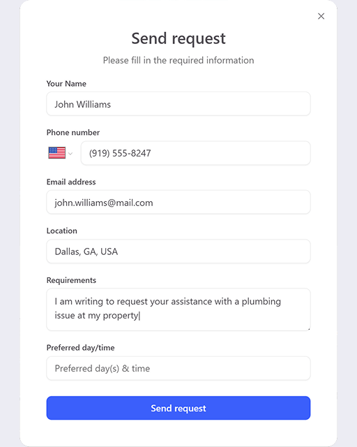 Capture new work requests